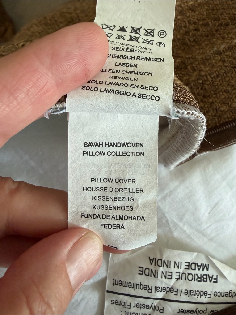 Restoration Hardware silk/ linen burnt Carmel Savah  collection covers - Picture 5 of 6